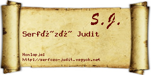 Serfőző Judit névjegykártya